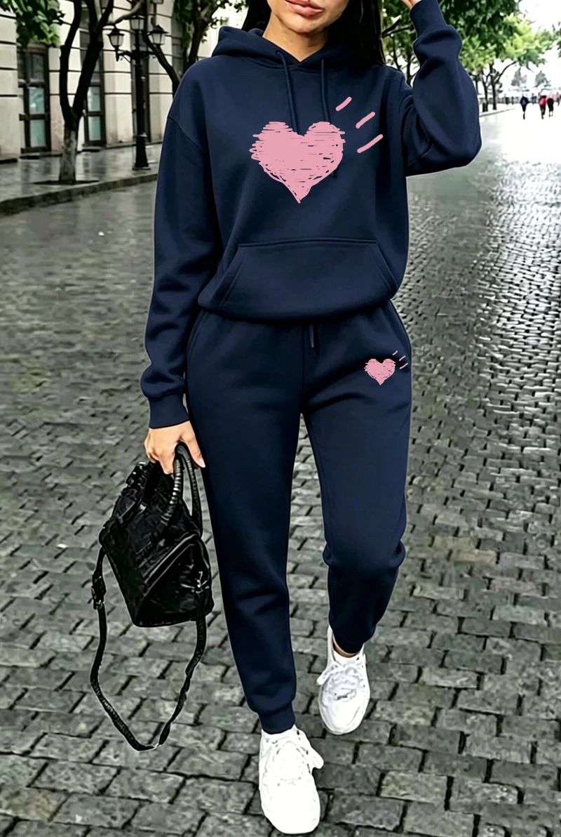 Winter Clothing For Women - Womens Tracksuit Street Casual Sweatshirts Sportswear